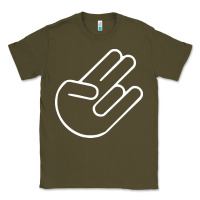 Army Green shocker hand Classic Tee - SnappyArt