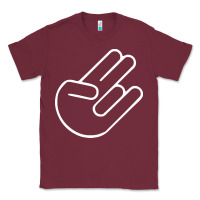 Burgundy shocker hand Classic Tee - SnappyArt
