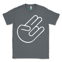 Charcoal Heather shocker hand Classic Tee - SnappyArt
