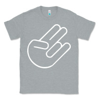 Heather Grey shocker hand Classic Tee - SnappyArt