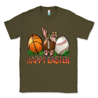 Army Green Happy Easter Sports Classic Tee - BundleAndBundleShop