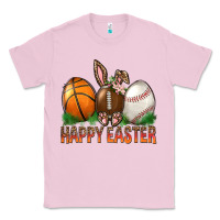 Bubblegum Pink Happy Easter Sports Classic Tee - BundleAndBundleShop