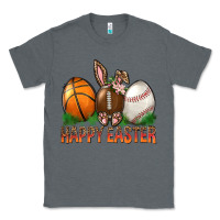 Charcoal Heather Happy Easter Sports Classic Tee - BundleAndBundleShop