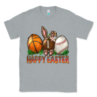 Heather Grey Happy Easter Sports Classic Tee - BundleAndBundleShop