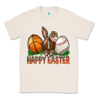 Natural Happy Easter Sports Classic Tee - BundleAndBundleShop