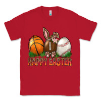 Red Happy Easter Sports Classic Tee - BundleAndBundleShop