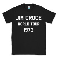 Black Jim Croce World Tour 1973 Classic Tee - SnappyArt