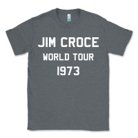 Charcoal Heather Jim Croce World Tour 1973 Classic Tee - SnappyArt