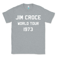 Heather Grey Jim Croce World Tour 1973 Classic Tee - SnappyArt