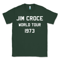 Sports Green Jim Croce World Tour 1973 Classic Tee - SnappyArt