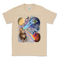 Mushroom Fluffy Kitten Shoot Laser Rainbow Space Galaxy, Cat Gifts Classic Tee - SnappyArt