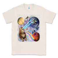 Natural Fluffy Kitten Shoot Laser Rainbow Space Galaxy, Cat Gifts Classic Tee - SnappyArt