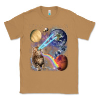 Toasted Coconut Fluffy Kitten Shoot Laser Rainbow Space Galaxy, Cat Gifts Classic Tee - SnappyArt