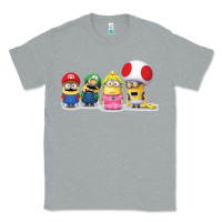 Heather Grey Super Minion Bros Classic Tee - FloraArt