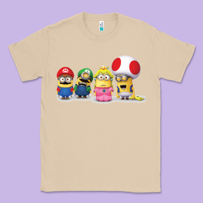 Super Minion Bros Classic Tee Designed By Floraart