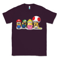 Plum Super Minion Bros Classic Tee - FloraArt