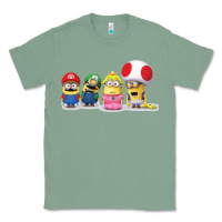 Sage Super Minion Bros Classic Tee - FloraArt