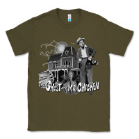 Army Green the ghost and mr chicken green Classic Tee - FloraArt
