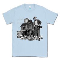 Dusty Blue the ghost and mr chicken green Classic Tee - FloraArt