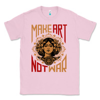 Bubblegum Pink make art not war symbol Classic Tee - FloraArt