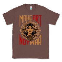 Chestnut make art not war symbol Classic Tee - FloraArt