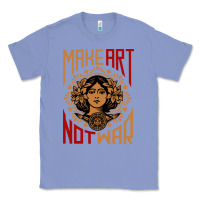 Colony Blue make art not war symbol Classic Tee - FloraArt