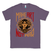 Lavender make art not war symbol Classic Tee - FloraArt