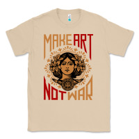 Mushroom make art not war symbol Classic Tee - FloraArt