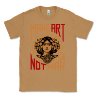 Toasted Coconut make art not war symbol Classic Tee - FloraArt