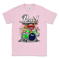 Bubblegum Pink ANIMAL DRUMMER PEARL DRUMS Classic Tee - FloraArt