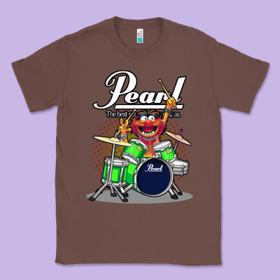 Animal Drummer Pearl Drums Classic Tee Designed By Floraart