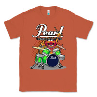 Copper ANIMAL DRUMMER PEARL DRUMS Classic Tee - FloraArt
