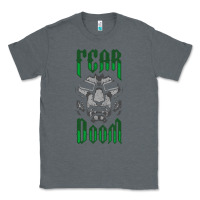 Charcoal Heather Fear Doom Classic Tee - FloraArt