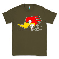Army Green mr horsepower clay smith cams cigar smoking woodpecker shirt for man f Classic Tee - FloraArt