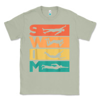 Matcha retro vintage swimming gift for swimmers t shirt Classic Tee - FloraArt