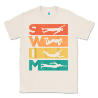 Natural retro vintage swimming gift for swimmers t shirt Classic Tee - FloraArt