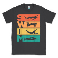 Smoke retro vintage swimming gift for swimmers t shirt Classic Tee - FloraArt