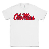 White ole miss Classic Tee - FloraArt
