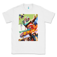 White KIKAIDA POSTER Classic Tee - FloraArt