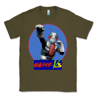 Army Green KAMEN RIDER V3 PUNCH Classic Tee - FloraArt