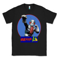 Black KAMEN RIDER V3 PUNCH Classic Tee - FloraArt