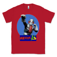 Red KAMEN RIDER V3 PUNCH Classic Tee - FloraArt