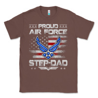 Chestnut proud air force step dad veteran vintage flag veterans day t shirt Classic Tee - FloraArt
