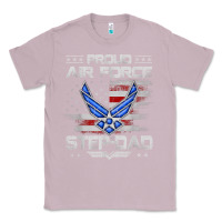 Lilac proud air force step dad veteran vintage flag veterans day t shirt Classic Tee - FloraArt