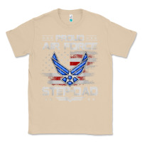 Mushroom proud air force step dad veteran vintage flag veterans day t shirt Classic Tee - FloraArt