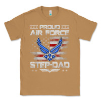 Toasted Coconut proud air force step dad veteran vintage flag veterans day t shirt Classic Tee - FloraArt