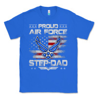 True Royal proud air force step dad veteran vintage flag veterans day t shirt Classic Tee - FloraArt