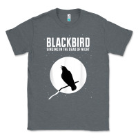 Charcoal Heather blackbird singing in the dead of night t shirt Classic Tee - FloraArt