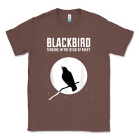 Chestnut blackbird singing in the dead of night t shirt Classic Tee - FloraArt