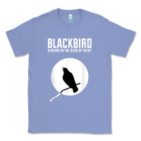Colony Blue blackbird singing in the dead of night t shirt Classic Tee - FloraArt